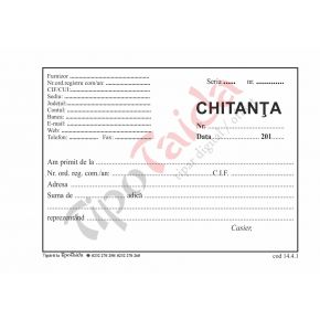 Chitanta (format A6, 50 seturi autocopiative, 2x exemplare)
