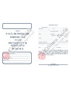 Fisa de instruire individuala privind securitatea si sanatatea in munca