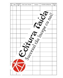 NOU !!! Registru pentru siguranta scolara, coperta piele ecologica