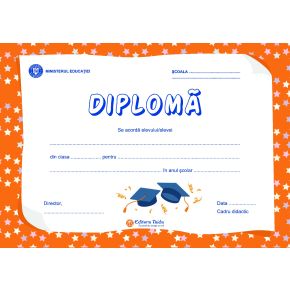 Diploma scolara personalizabila Taida - model 1