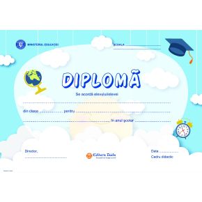 Diploma scolara personalizabila Taida - model 28