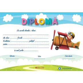 Diploma scolara personalizabila Taida - model 40