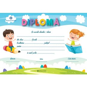 Diploma scolara personalizabila Taida - model 46