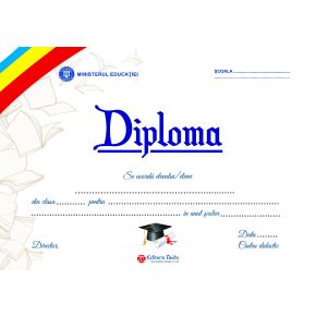 Diploma scolara personalizabila Taida - model 66
