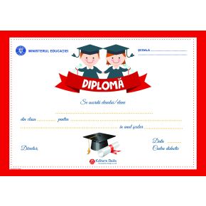 Diploma scolara personalizabila Taida - model 68