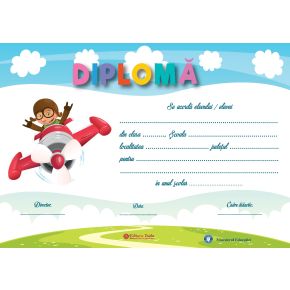 Diploma scolara personalizabila Taida - model 38