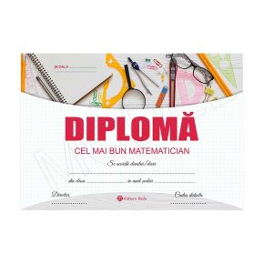 Diploma scolara personalizabila Taida - model 15