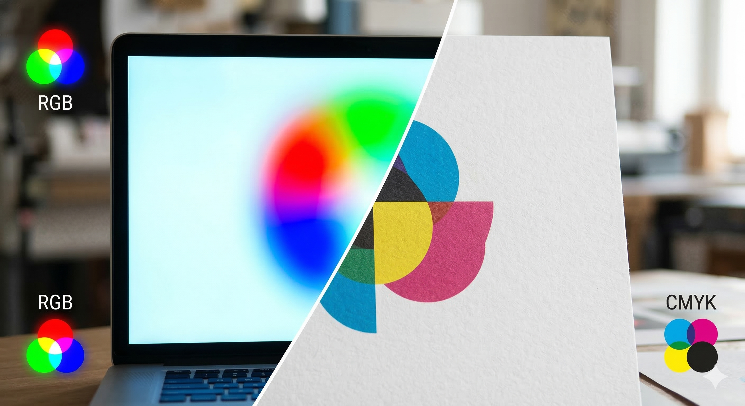 De ce culorile din design nu arată mereu la fel pe hârtie? (RGB vs. CMYK)